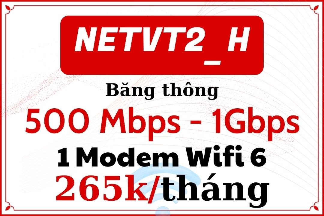 Gói internet Viettel NETVT2_H