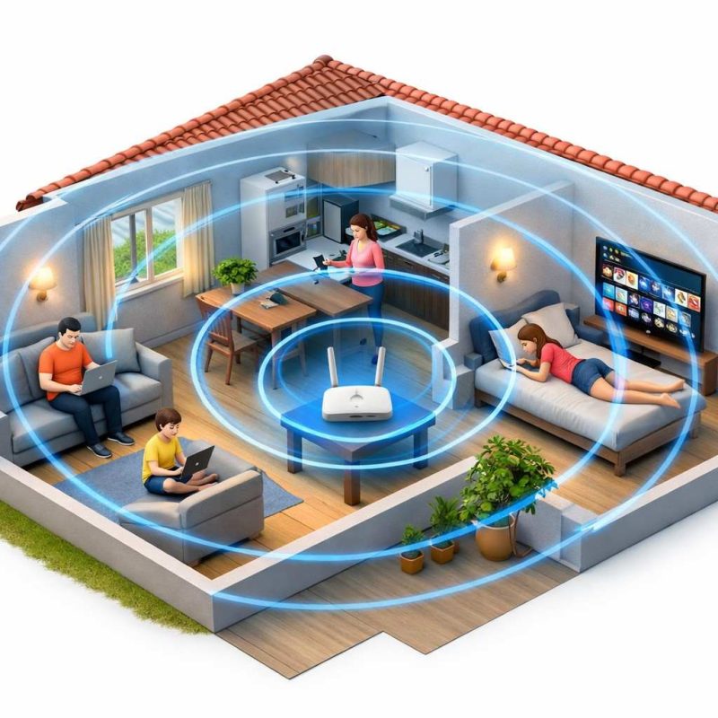 wifi viettel cho nhà cấp 4 phủ sóng internet trong gia đình