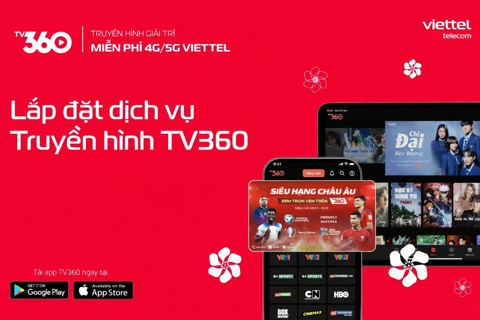 lắp đặt dịch vụ truyền hình Viettel